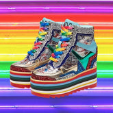 Rainbow Chunky Sneakers